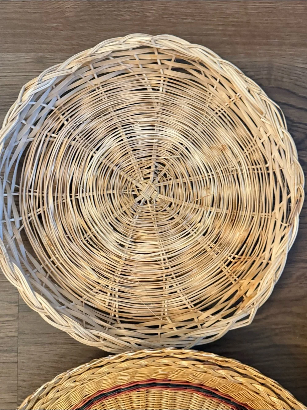 Woven Natural Rattan Decorative Basket Set - Natural